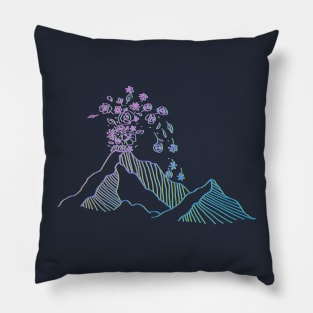 floral volcano Pillow