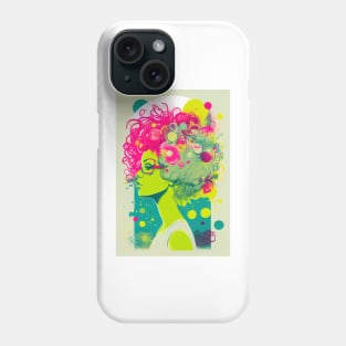 Modern woman in pop-art style Phone Case