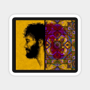 Yusuf al-Kaysani - digital portrait Magnet