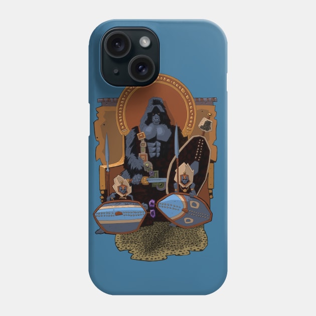 Gorilla King Phone Case by David Kennett
