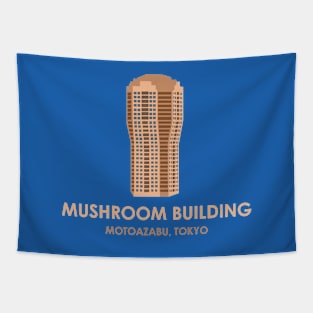 Mushroom Building Tapestry