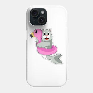 Seal Swim ring Flamingo Phone Case