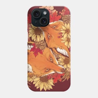 Autumn Fox Bloom Phone Case