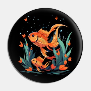 Goldfish Fathers Day Pin