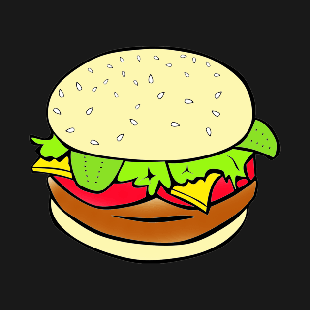 Burger Tee by Jbug08x