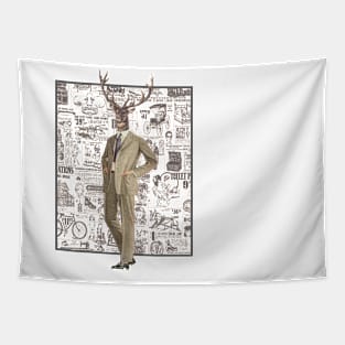 Retro Stag // Bilcos Designs Tapestry