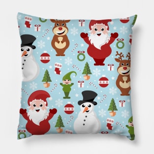 Merry Christmas cartoon pattern Pillow