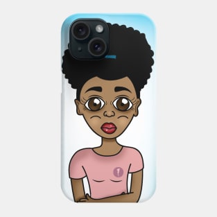 cute black girl digital art Phone Case