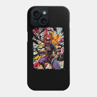 Battle Scarred Girl Ninja Phone Case