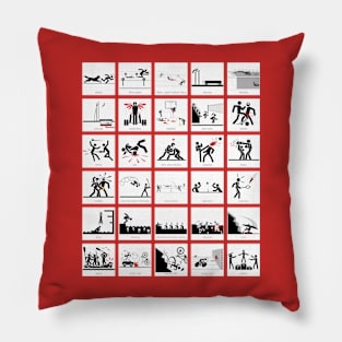 Pulp Sports Icons Pillow