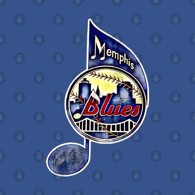 Memphis Blues Baseball by Kitta’s Shop