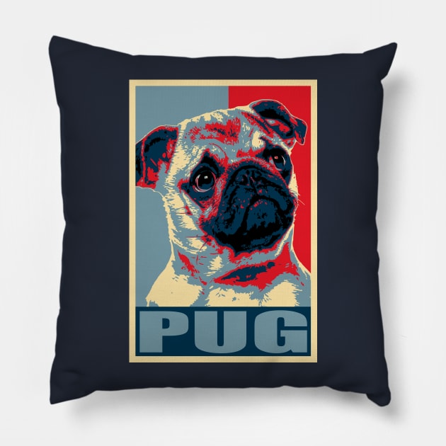 PUG Pillow by Nerd_art