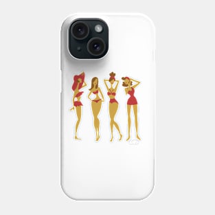 Bombshells - Red Phone Case