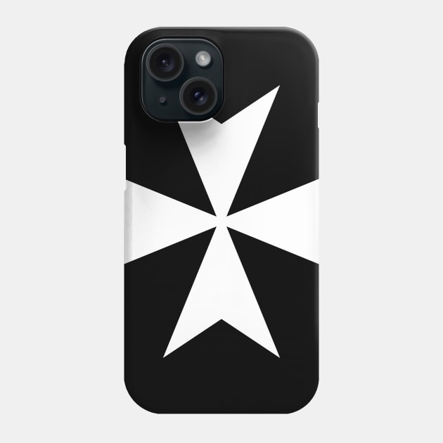 Cross of Knights of Saint John Phone Case by blackroserelicsshop@gmail.com