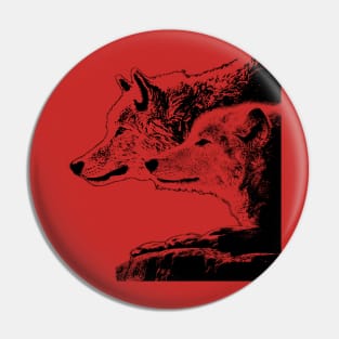 wolves Pin