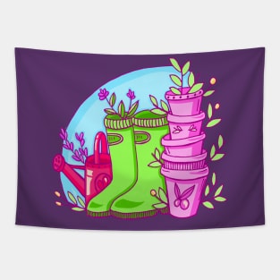 The Secret Garden Neon Tapestry