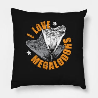 Megalodon tshirt - great paleontology gift for shark lovers Pillow