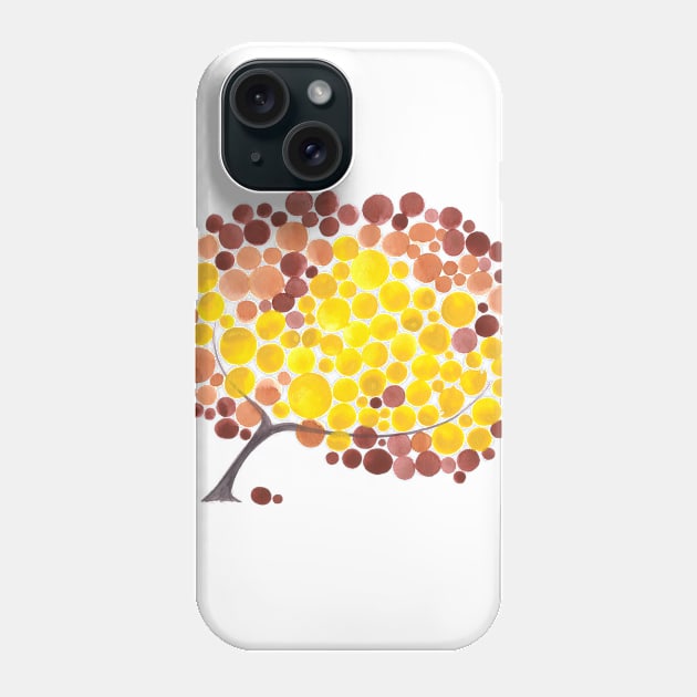 FIRE FALL TREE Phone Case by onceuponapaper