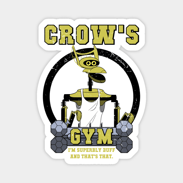 The Gym Of Love (Crow) Magnet by HeroInstitute