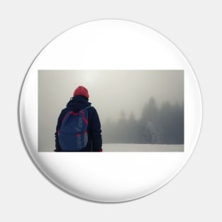 Girl in winter Pin