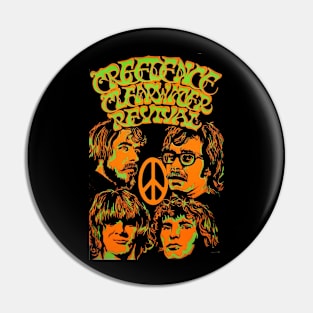 CREEDENCE CLEARWATER REVIVAL MERCH VTG Pin