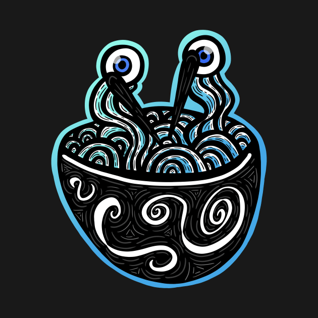 Monster Ramen (With Outline) by mm92