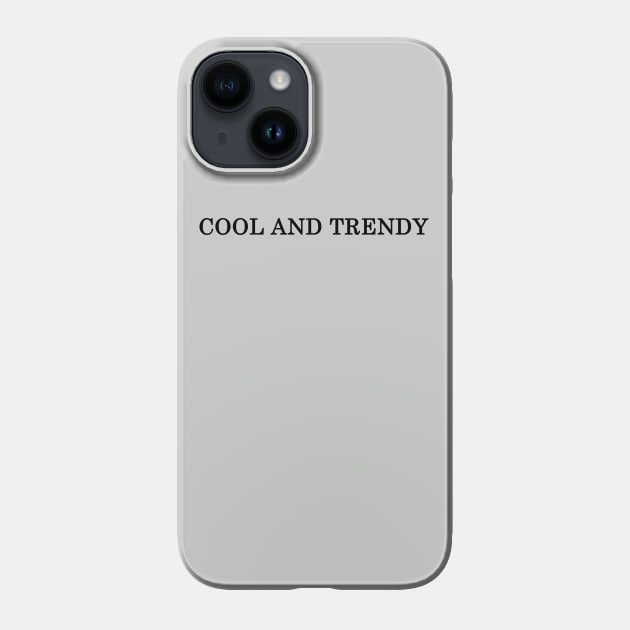 Black Trendy Phone Case