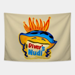 Diver's Nudi Nudibranch Tapestry