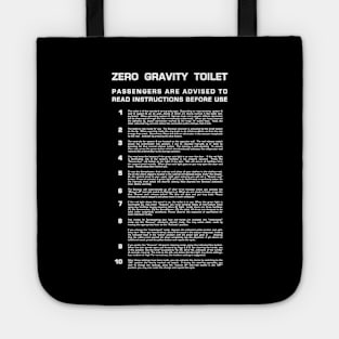 Zero Gravity Bathroom - Full (white text) Tote