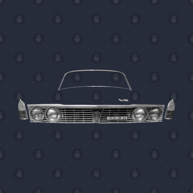 Rover P6 1960s classic car minimalist front by soitwouldseem