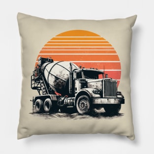 Concrete Mixer Truck Pillow