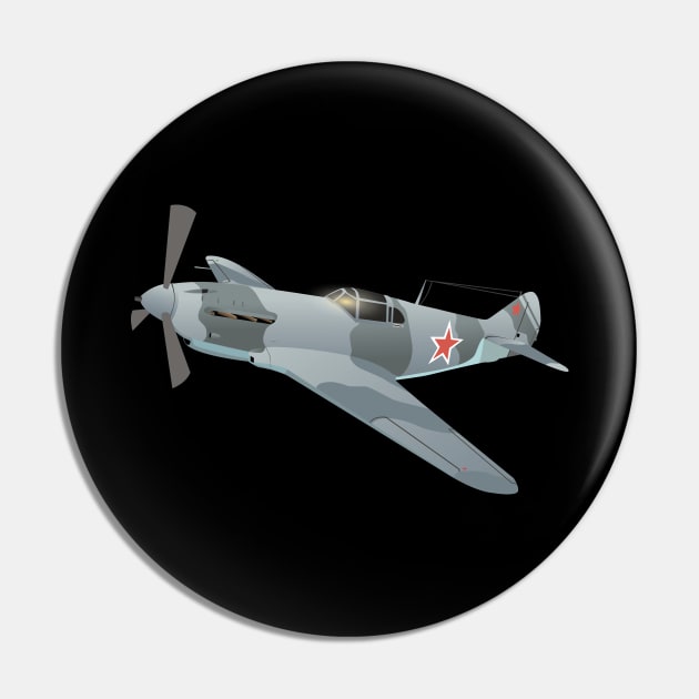 LaGG-3 Soviet WW2 Fighter Aircraft Pin by NorseTech