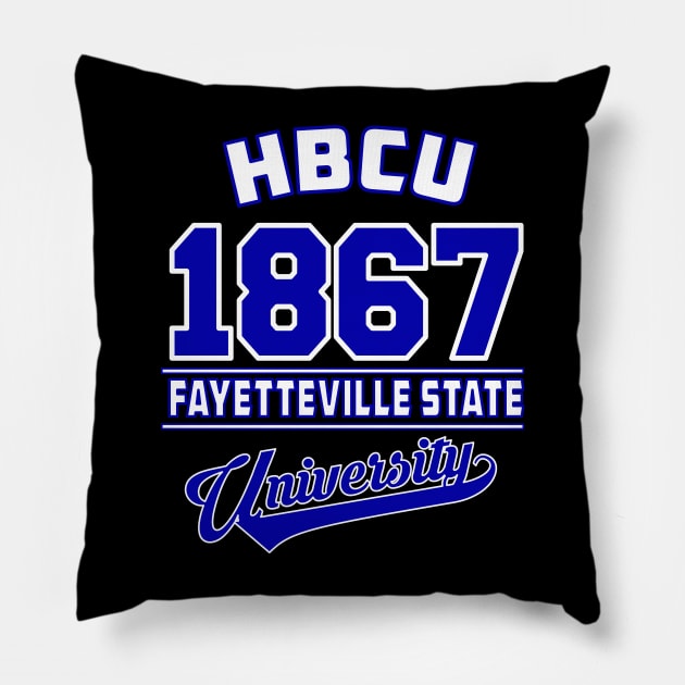 Fayetteville State 1867 University Apparel Pillow by HBCU Classic Apparel Co