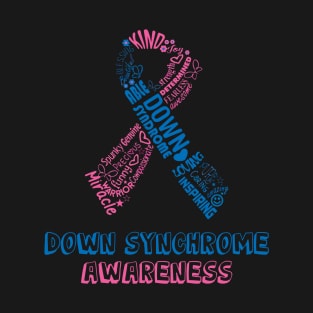Down syndrome awareness loving caring inspiring T-Shirt