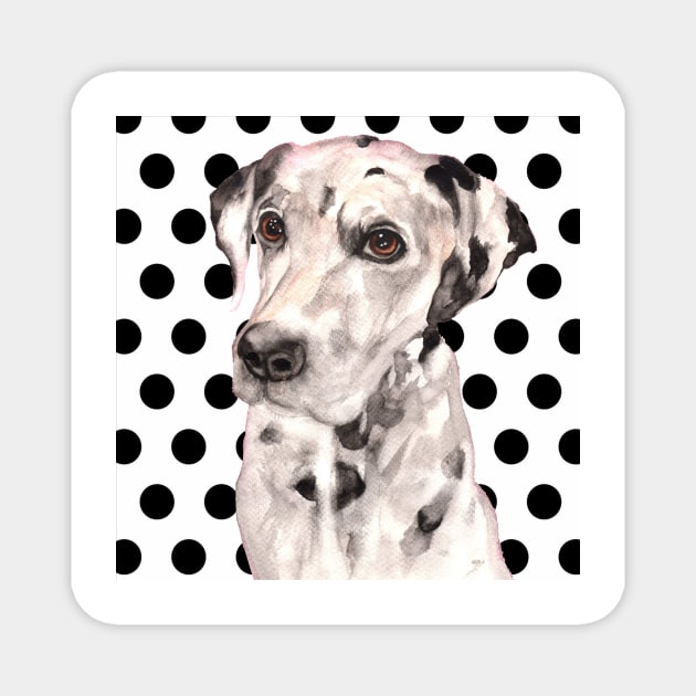 Furever Art✫*¨*.¸¸.✶*¨ POLKA DOTTY DALMATIAN Magnet by FurEVER Art