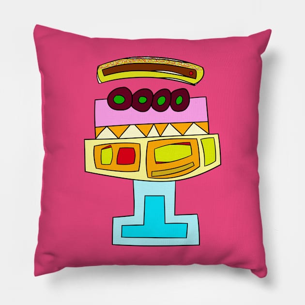 Ice Cream Sundae Pillow by VazMas Design