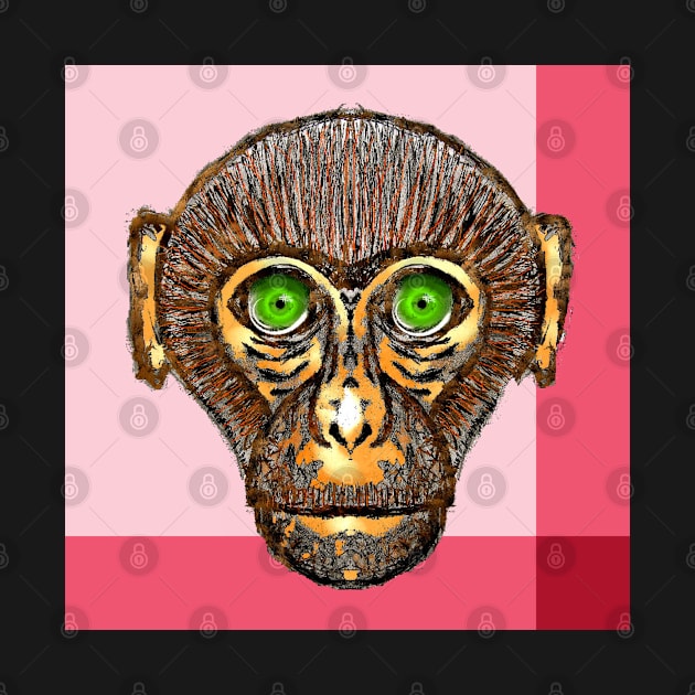 Cute Monkeys Chimps Funny Animal Stickers by PlanetMonkey