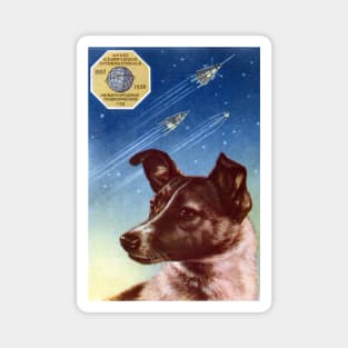 1958 Laika, First Dog in Space Magnet