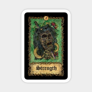 Strength. Eternal Bones Tarot (Colorful) Magnet