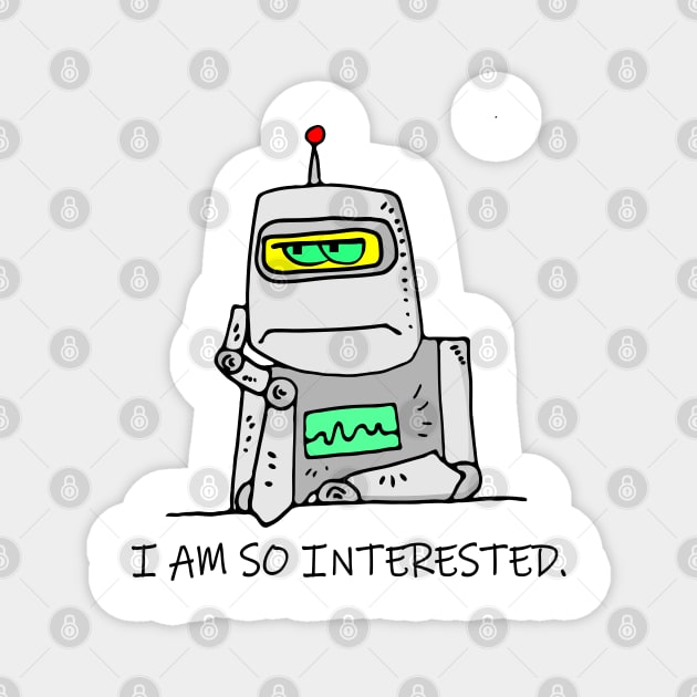 Interested Robot Magnet by sillyindustries
