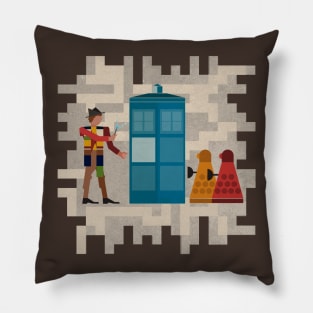 ancient doctors and daleks, oh my! Pillow