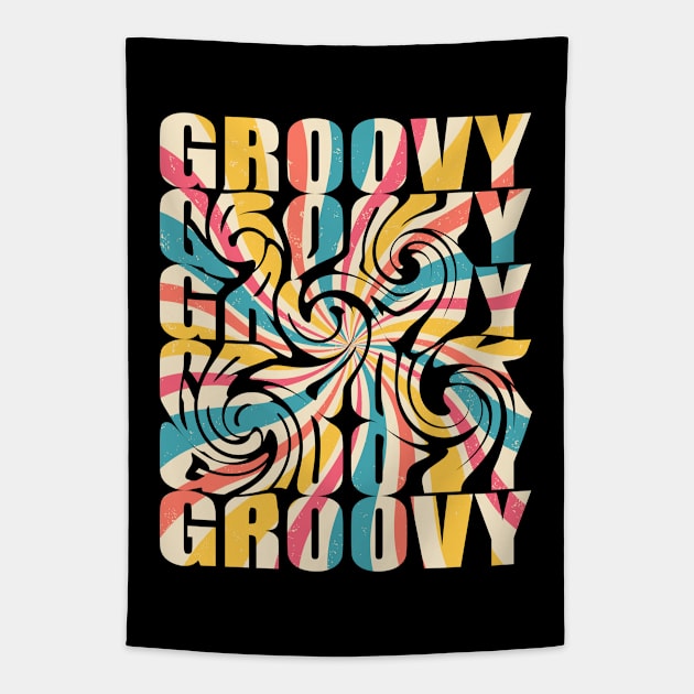 Groovy - Groovy Colorful Tapestry by Kudostees