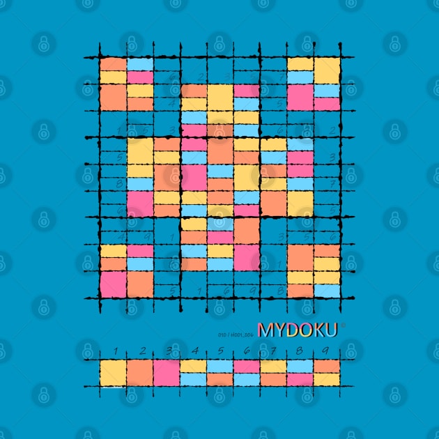 Mydoku_010_H001_006_F: Sudoku, Sudoku coloring, logic, logic puzzle, holiday puzzle, fun, away from screen by Mydoku