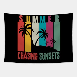 Summer, chasing sunsets Tapestry