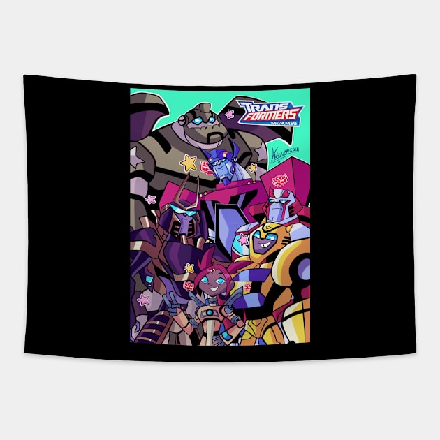 Transformers Autobot Tapestry by Klaudiapasqui 96