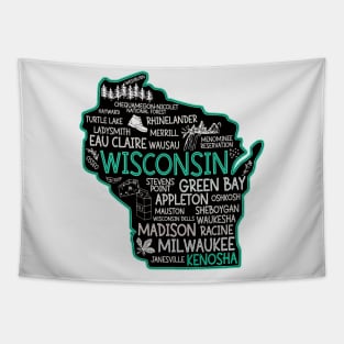 Kenosha Wisconsin cute Osseo, Racine, Appleton, Waukesha, Eau Claire, Oshkosh, Janesville Tapestry