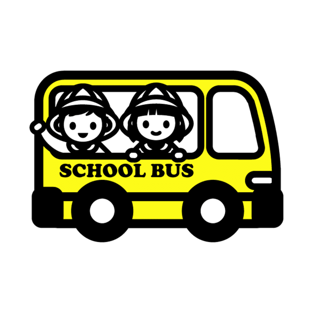 Kids Yellow Schoolbus Icon by AnotherOne