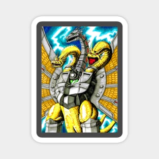 Mecha King Ghidorah Magnet