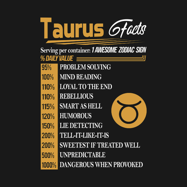 TAURUS FACTS by BTTEES