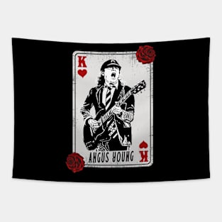 Vintage Card Angus Young Tapestry